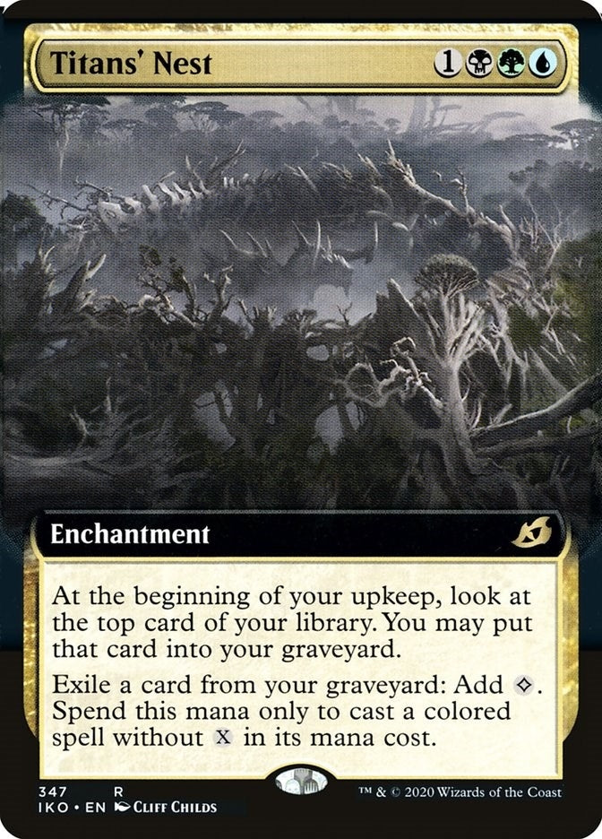 Image for Titans' Nest (Extended Art) (347) [Ikoria: Lair of Behemoths] - Magic: The Gathering