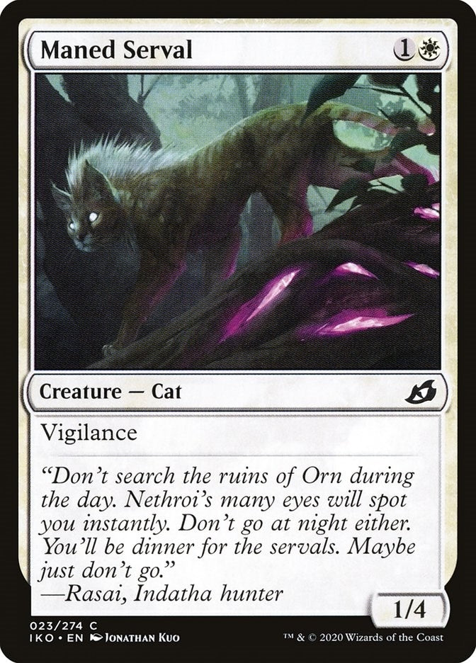 Image for Maned Serval (23) [Ikoria: Lair of Behemoths] - Magic: The Gathering