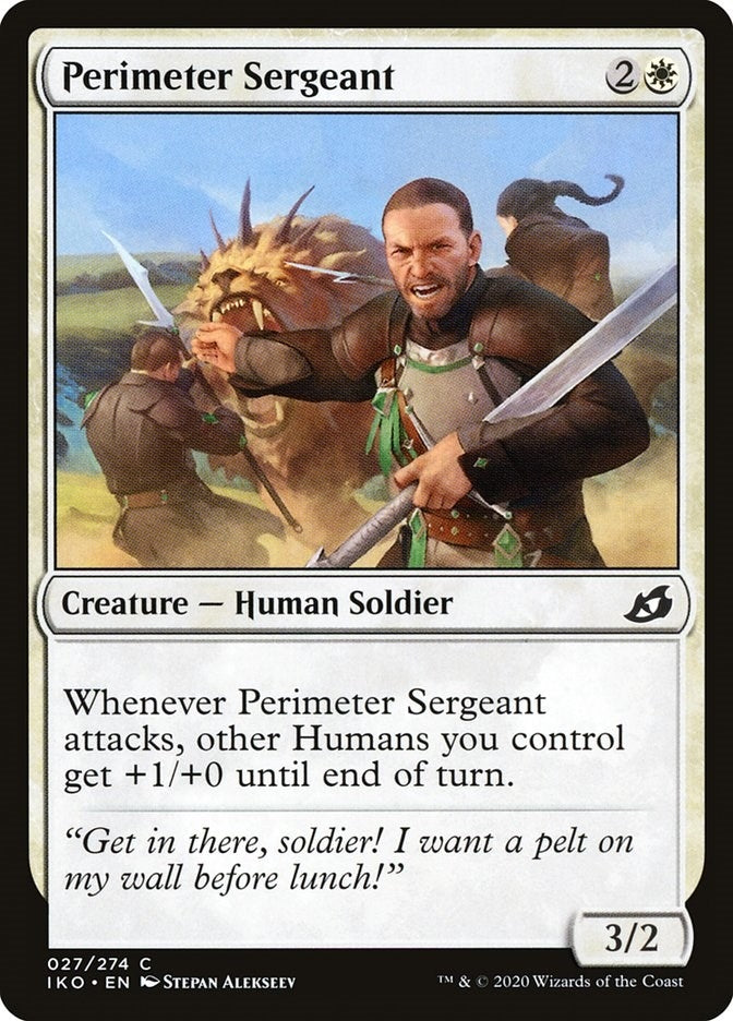 Image for Perimeter Sergeant (27) [Ikoria: Lair of Behemoths] - Magic: The Gathering