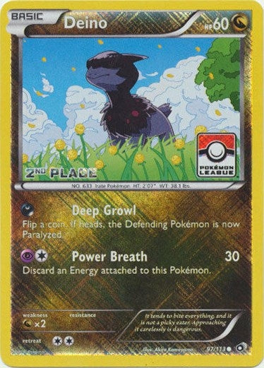 Image for Deino - 97/113 (Pokemon League) [2nd Place] (097/113) [League & Championship Cards] - Pokemon