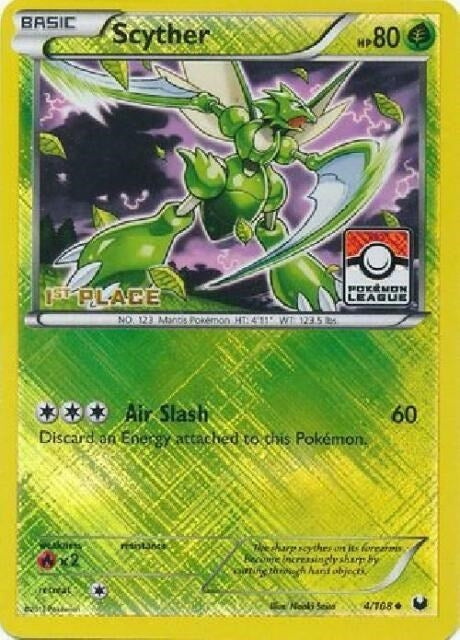 Image for Scyther - 4/108 (Pokemon League) [1st Place] (004/108) [League & Championship Cards] - Pokemon