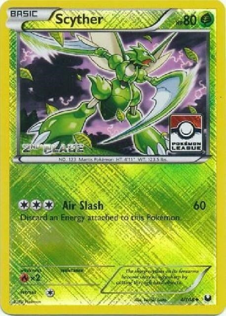 Image for Scyther - 4/108 (Pokemon League) [2nd Place] (004/108) [League & Championship Cards] - Pokemon