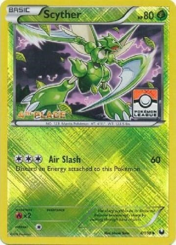 Image for Scyther - 4/108 (Pokemon League) [4th Place] (004/108) [League & Championship Cards] - Pokemon