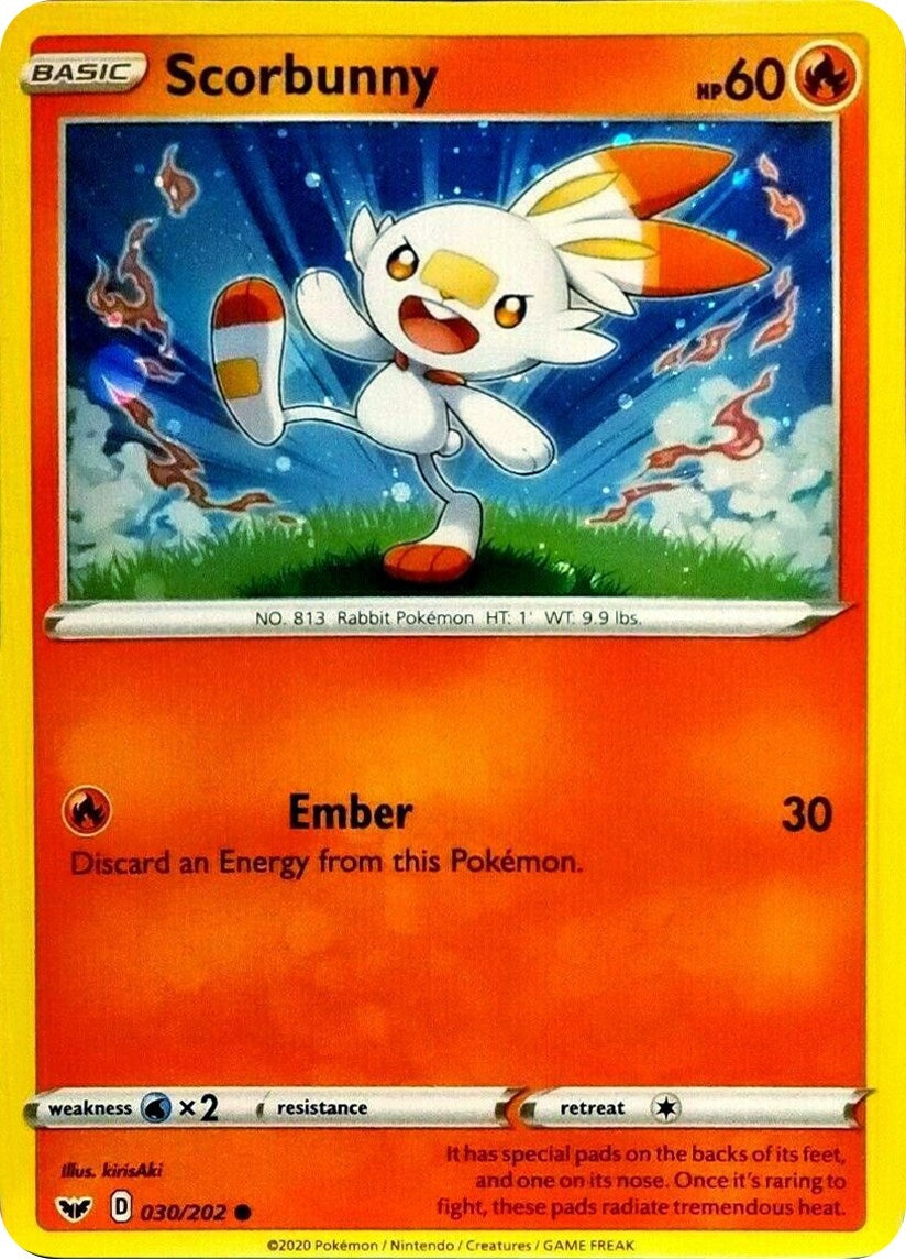 Image for Scorbunny - 030/202 (Cosmos Holo) (030/202) [Blister Exclusives] - Pokemon