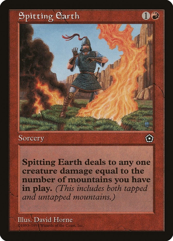Image for Spitting Earth [Portal Second Age] - Magic: The Gathering