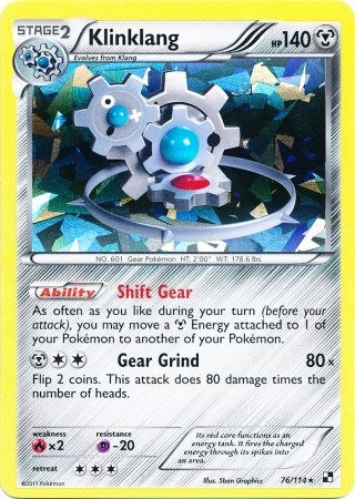 Image for Klinklang - 76/114 (Cracked Ice Holo) (076/114) [Blister Exclusives] - Pokemon