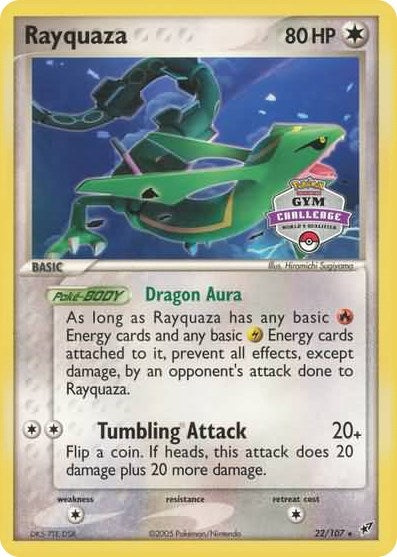 Image for Rayquaza - 22/107 (2004-2005 Gym Challenge) (022/107) [League & Championship Cards] - Pokemon