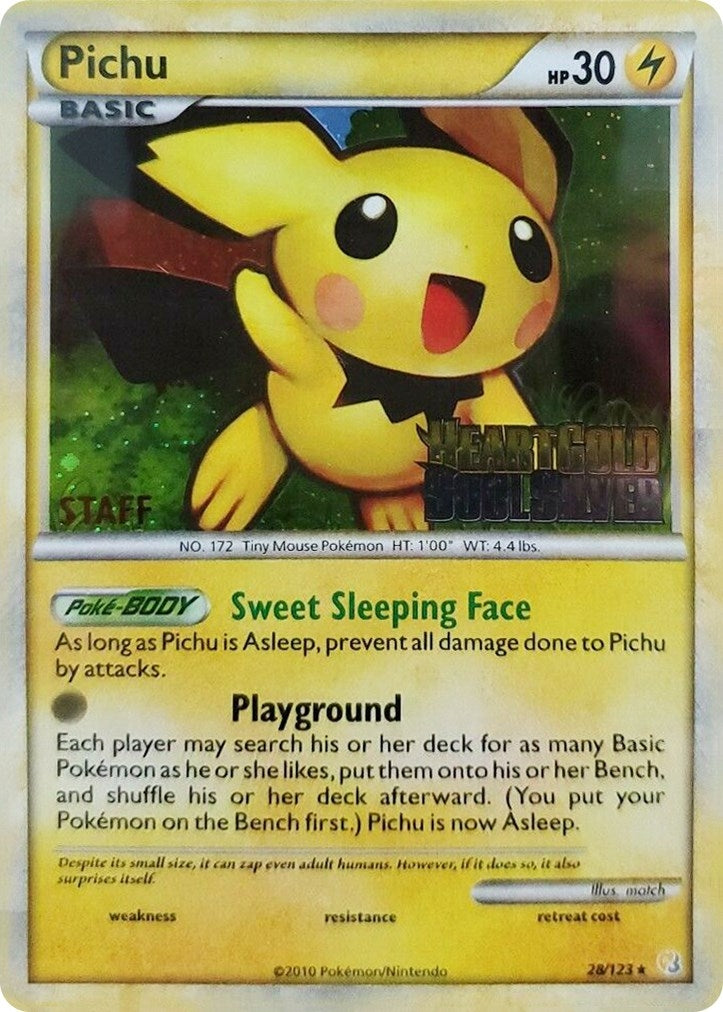 Image for Pichu - 28/123 (Prerelease) [Staff] (28/123) [Nintendo Promos] - Pokemon