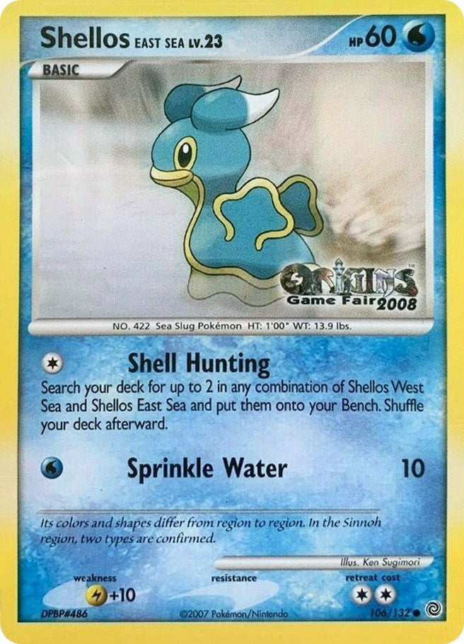 Image for Shellos East Sea - 106/132 (Origins Game Fair 2008) (106/132) [Nintendo Promos] - Pokemon