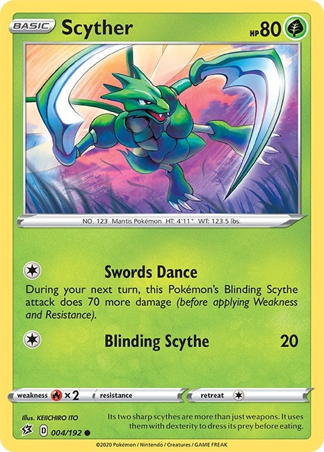 Image for Scyther (004/192) [SWSH02: Rebel Clash] - Pokemon