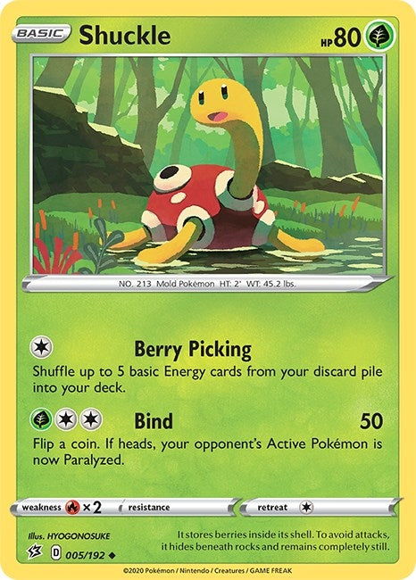 Image for Shuckle (005/192) [SWSH02: Rebel Clash] - Pokemon