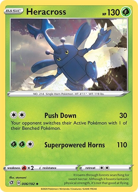 Image for Heracross (006/192) [SWSH02: Rebel Clash] - Pokemon