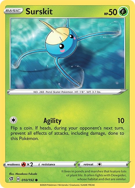 Image for Surskit (010/192) [SWSH02: Rebel Clash] - Pokemon