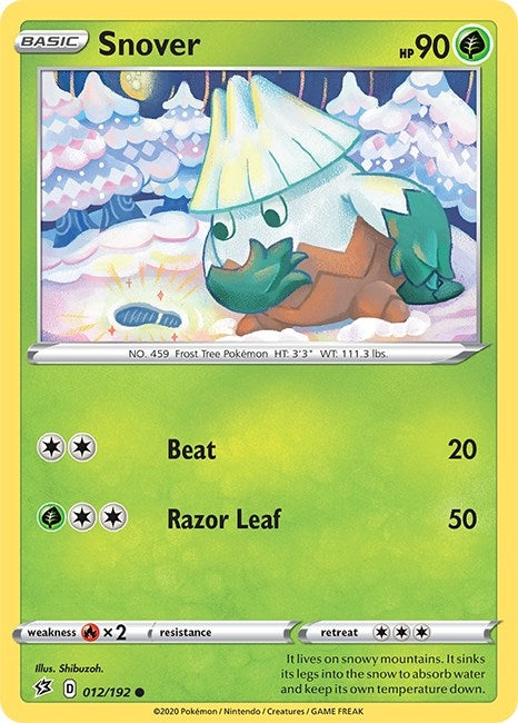 Image for Snover (012/192) [SWSH02: Rebel Clash] - Pokemon