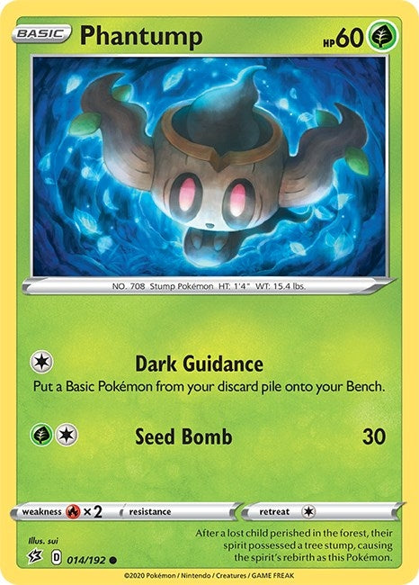 Image for Phantump (014/192) [SWSH02: Rebel Clash] - Pokemon