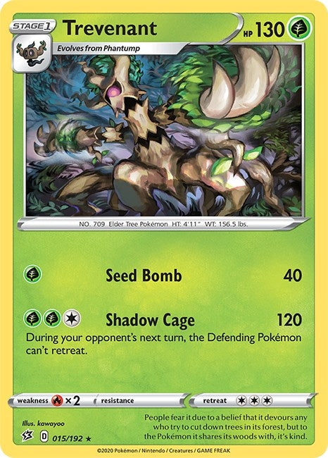 Image for Trevenant (015/192) [SWSH02: Rebel Clash] - Pokemon