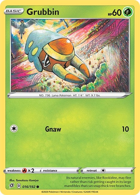 Image for Grubbin (016/192) [SWSH02: Rebel Clash] - Pokemon