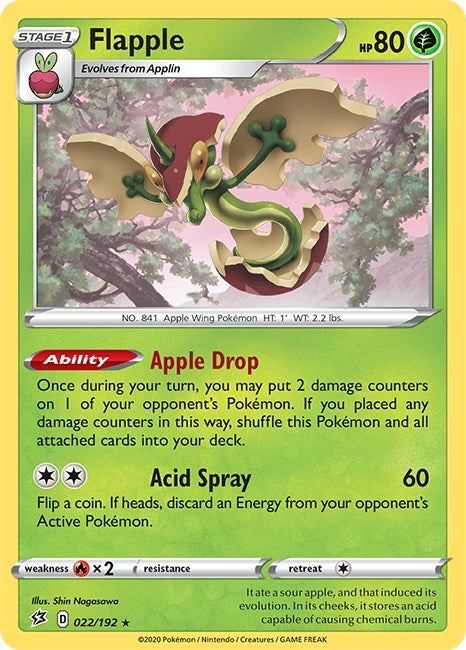 Image for Flapple (022/192) [SWSH02: Rebel Clash] - Pokemon