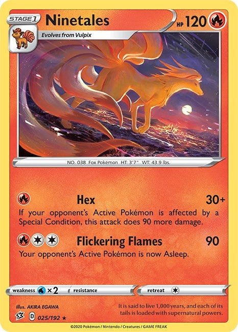 Image for Ninetales (025/192) [SWSH02: Rebel Clash] - Pokemon