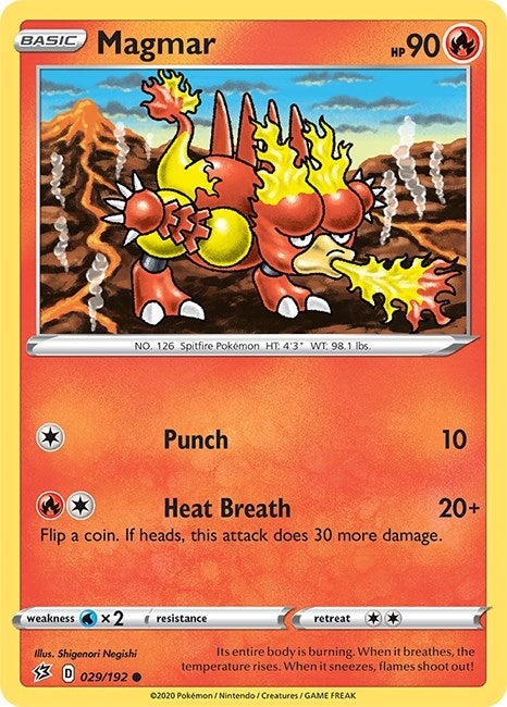 Image for Magmar (029/192) [SWSH02: Rebel Clash] - Pokemon