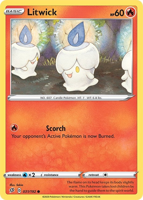 Image for Litwick (031/192) [SWSH02: Rebel Clash] - Pokemon