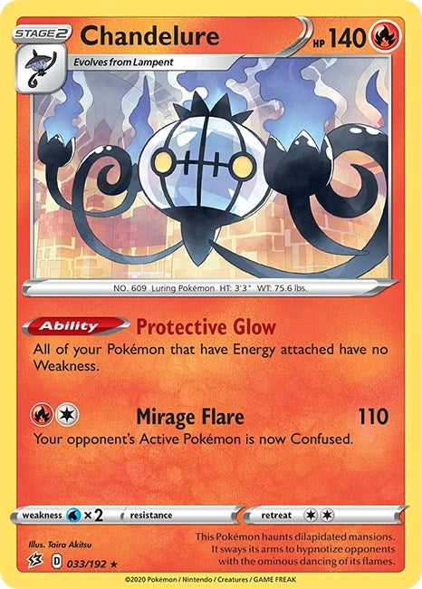 Image for Chandelure (033/192) [SWSH02: Rebel Clash] - Pokemon