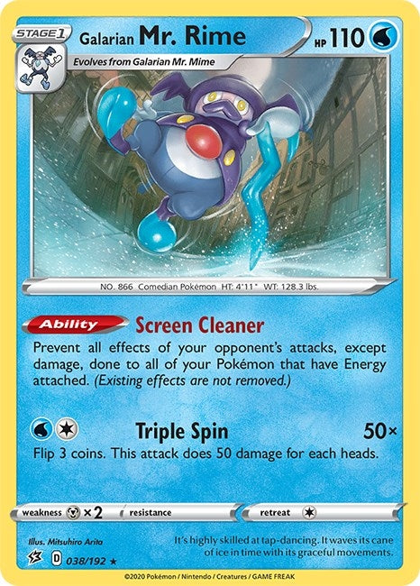 Image for Galarian Mr. Rime (038/192) [SWSH02: Rebel Clash] - Pokemon