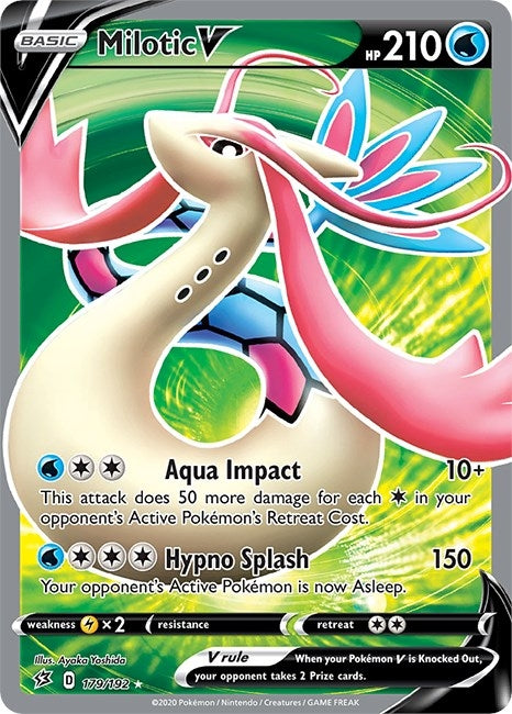 Milotic V (Full Art) (179/192) [SWSH02: Rebel Clash]