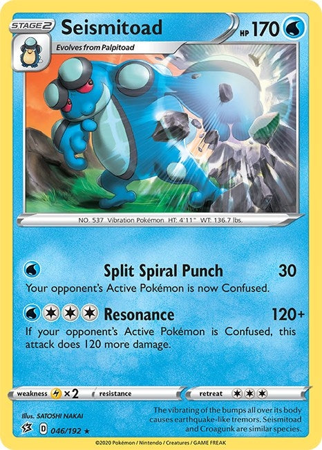 Image for Seismitoad (046/192) [SWSH02: Rebel Clash] - Pokemon