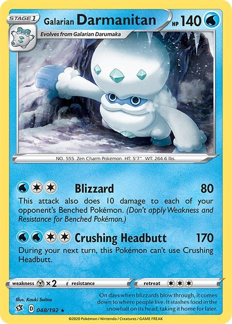 Image for Galarian Darmanitan (048/192) [SWSH02: Rebel Clash] - Pokemon