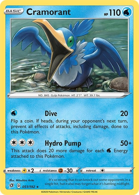 Image for Cramorant (051/192) [SWSH02: Rebel Clash] - Pokemon