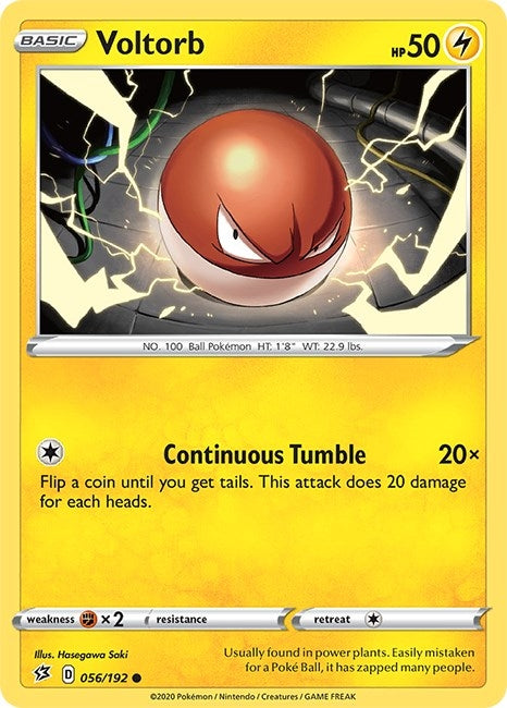 Image for Voltorb (056/192) [SWSH02: Rebel Clash] - Pokemon