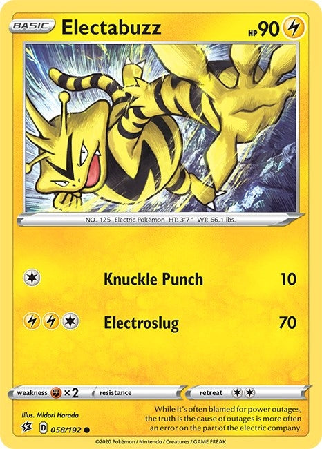 Image for Electabuzz (058/192) [SWSH02: Rebel Clash] - Pokemon
