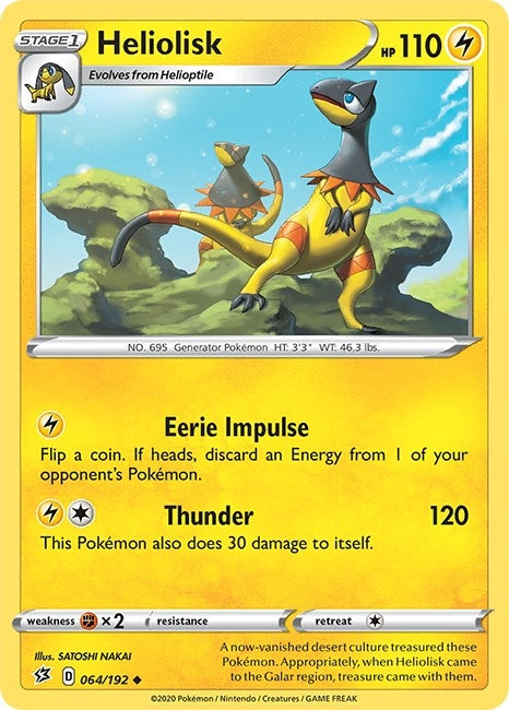 Image for Heliolisk (064/192) [SWSH02: Rebel Clash] - Pokemon