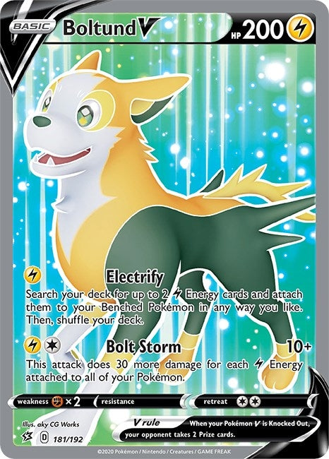 Image for Boltund V (Full Art) (181/192) [SWSH02: Rebel Clash] - Pokemon