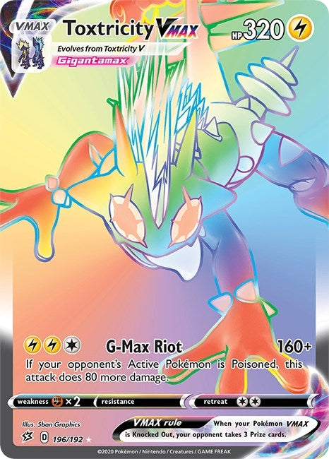 Image for Toxtricity VMAX (Secret) (196/192) [SWSH02: Rebel Clash] - Pokemon