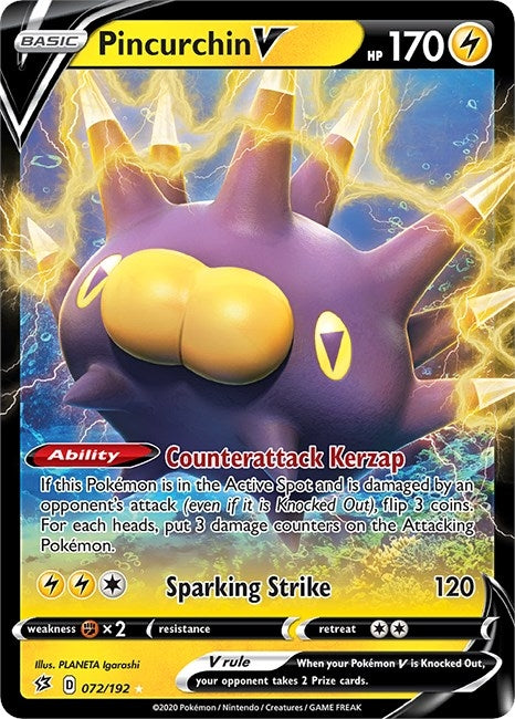 Image for Pincurchin V (072/192) [SWSH02: Rebel Clash] - Pokemon