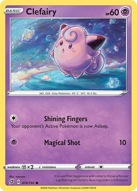 Image for Clefairy (074/192) [SWSH02: Rebel Clash] - Pokemon