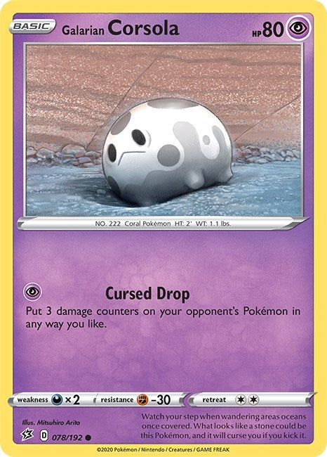 Image for Galarian Corsola (078/192) [SWSH02: Rebel Clash] - Pokemon