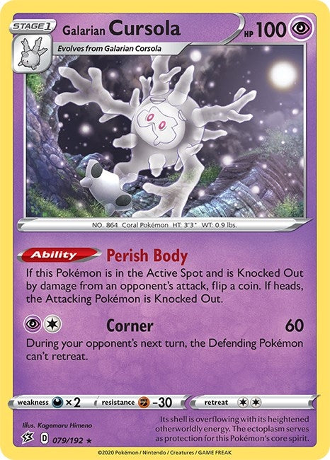 Image for Galarian Cursola (079/192) [SWSH02: Rebel Clash] - Pokemon