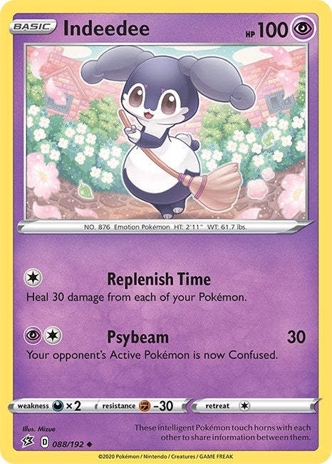 Image for Indeedee (088/192) [SWSH02: Rebel Clash] - Pokemon