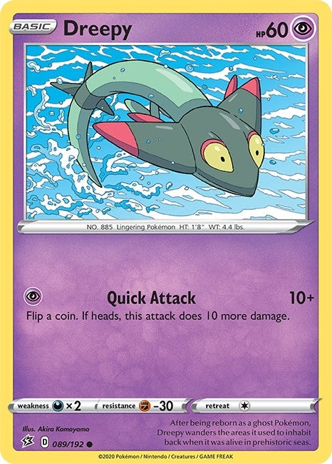 Image for Dreepy (089/192) [SWSH02: Rebel Clash] - Pokemon