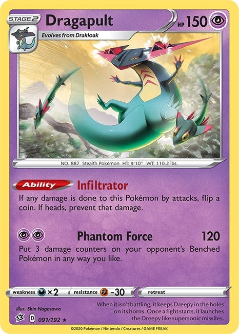 Image for Dragapult (091/192) [SWSH02: Rebel Clash] - Pokemon