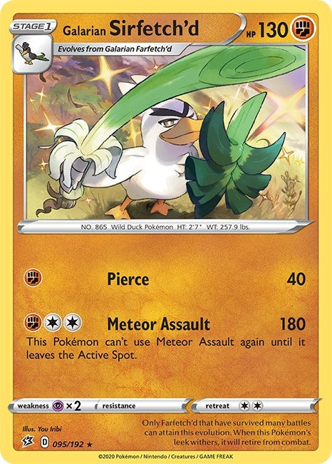 Image for Galarian Sirfetch'd (095/192) [SWSH02: Rebel Clash] - Pokemon
