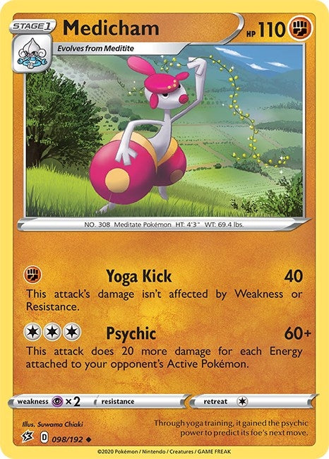 Image for Medicham (098/192) [SWSH02: Rebel Clash] - Pokemon