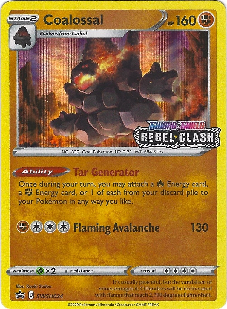 Image for Coalossal - SWSH024 (Prerelease) (SWSH024) [SWSH: Sword & Shield Promo Cards] - Pokemon