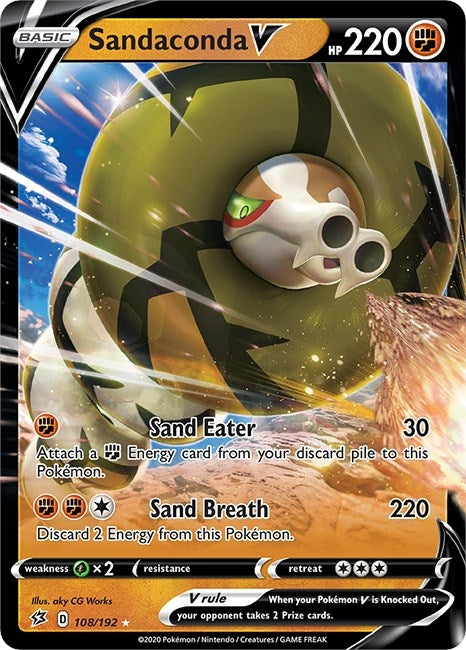 Image for Sandaconda V (108/192) [SWSH02: Rebel Clash] - Pokemon