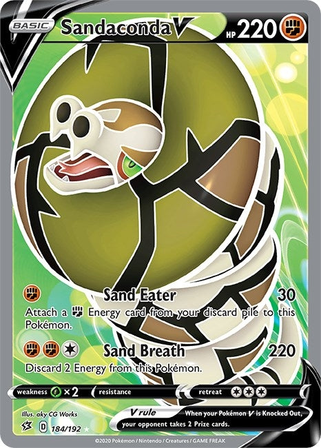Image for Sandaconda V (Full Art) (184/192) [SWSH02: Rebel Clash] - Pokemon