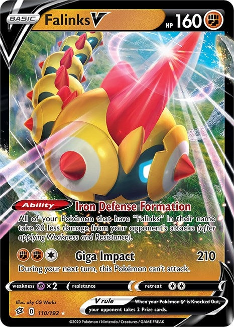 Image for Falinks V (110/192) [SWSH02: Rebel Clash] - Pokemon