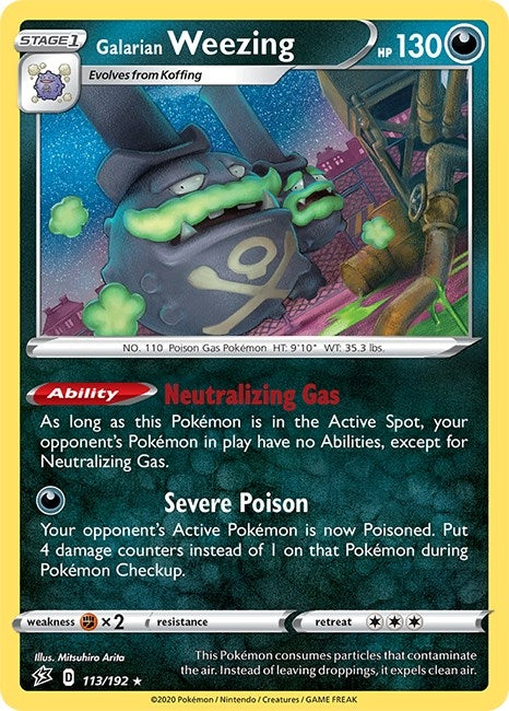 Image for Galarian Weezing (113/192) [SWSH02: Rebel Clash] - Pokemon